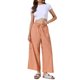 thumbnail image 2 of INSPIRE CHIC Pantalones Casuales a Rayas para Mujeres de Regreso a Clases Piernas Anchas Cintura Elástica con Cordón Palazzo Pantalones de Salón M Naranja, 2 of 6