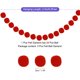 thumbnail image 2 of Uxcell 3Pcs Guirnalda de Bolas de Fieltro Roja Pom Pom Guirnalda Bolas Colgantes 8.2 Pies de Largo 24 Bolas para Navidad, 2 of 6