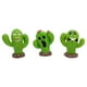 thumbnail image 1 of 3x Mini Figuras De Cactus Esculturas Decorativas Divertidas Para Escritorio, Patio, Oficina, 1 of 3