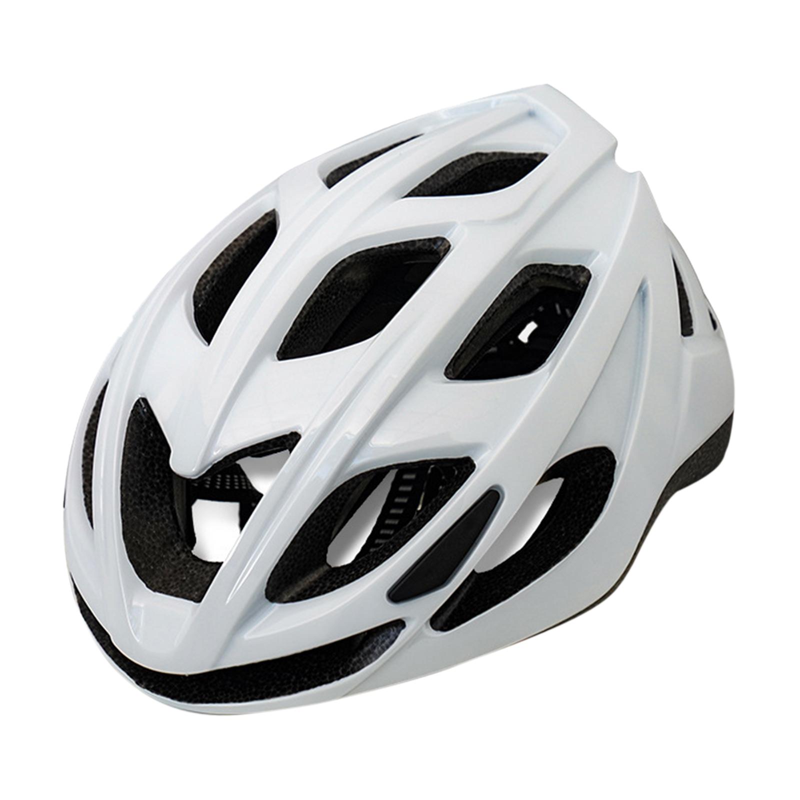Ioensy - Casco De Bicicleta Hard Cap Bicicletas De Carretera Cascos Deportivos Para Jóvenes Biker Hombres Mujeres Blanco