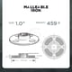 thumbnail image 4 of Brida De Piso Hngm0300 De Hierro Galvanizado De 1, 4 of 4
