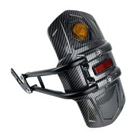 Magideal - Protector De Guardabarros Trasero De Motocicleta, Protector Contra Salpicaduras Y Soporte, Piezas De Reparación, Accesorios De Modificación, Cubierta Patrón