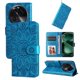 thumbnail image 1 of Funda tipo cartera FOXDOCK para OPPO Find X6 Pro , diseño girasol en relieve, cuero PU, cierre magnético, soporte y tarjetero, 1 of 5
