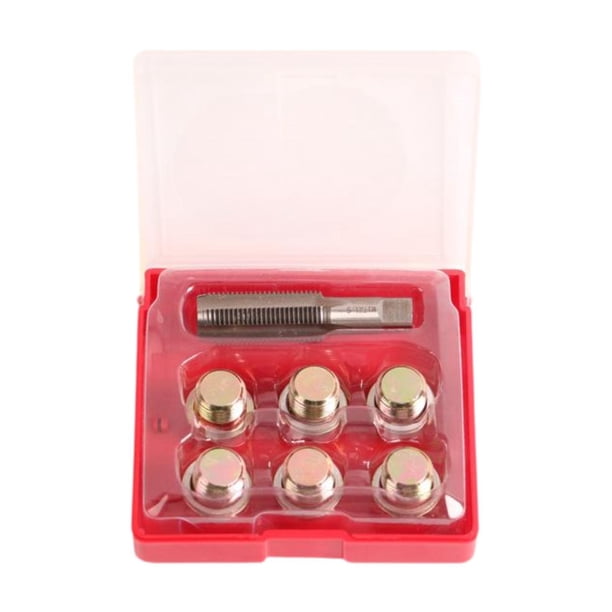 Kit de Reparación de Roscas de Tapón de Drenaje de Aceite Kit de Reparación de Tapón de Drenaje de Cárter Resistente Fácil de Instalar Práctico Herram M17x15