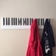thumbnail image 5 of Perchero de madera con forma de piano, perchero de pared con teclas de piano, perchero de madera para guardar sombreros, decoración de pared, 5 of 7