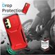thumbnail image 5 of Funda Resistente para Samsung Galaxy A25 5G con Tapa Deslizante y Protección Militar Rojo, 5 of 6