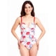 thumbnail image 1 of Traje de baño de una pieza rebajado estampado rojo Talla S, 1 of 3