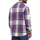 thumbnail image 3 of Camisa de cuadros de manga larga y ajuste regular para hombre, S púrpura, 3 of 6