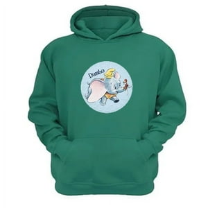 Genérico - Polerón Canguro Elefante Dibujos Animados Verde Aguamarina Talla L Unisex