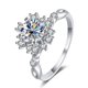 thumbnail image 2 of Anillos de Compromiso de Moissanita de 1 Uds para Mujer Corte Redondo Color D VVS1 Anillos de Diamante de Plata Esterlina Moissanita Aniversario Promesa Anillos de Boda para Mujer con Certificado, 2 of 9