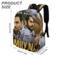 thumbnail image 3 of El Hombre de Familia-theme Backpack, Campus style schoolbag Bookbag with Adjustable Shoulder Straps And Large Zip Compartment, Unisex Travel Bags.42x30x15cm, 3 of 6