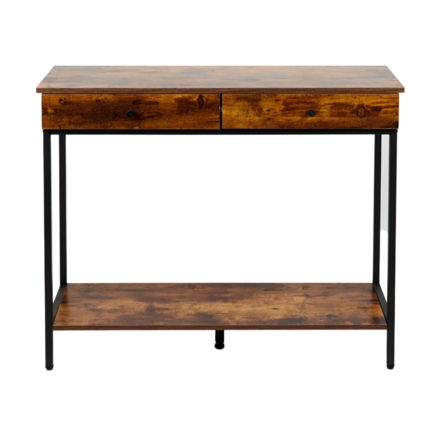 Pandalino - Arrimo Betania 2 Cajones | Madera Natural | Diseño Compacto Cafe