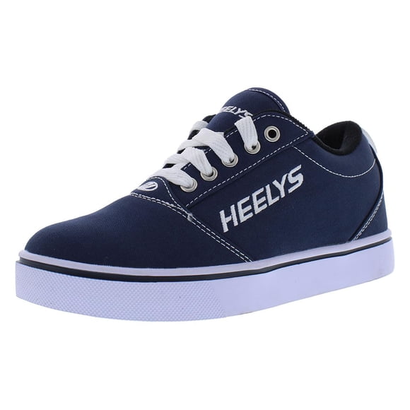 Heelys GR8 Pro 20 Zapatillas de lona azul marino y blanco con cierre de cordones
