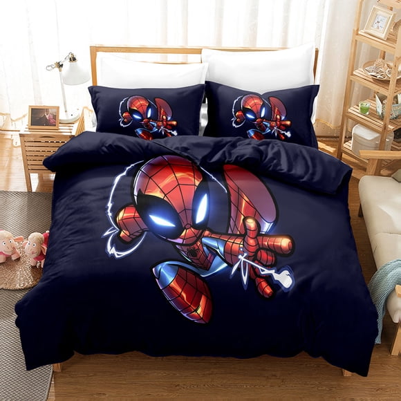 Spider Ma-n Spider M-an Bedding Set Sheet Set for Kids Adults,All Season Lightweight