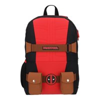 Mochila Escolar Niño Deadpool Rojo Marvel