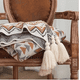 thumbnail image 2 of Manta decorativa tejida para sillón, piecera o cama bohemia multicolor, 2 of 3
