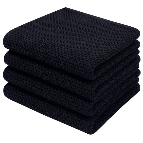 Paños de Cocina Homaxy de Algodón con Tejido de Panal 33x71 cm Paquete de 4