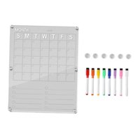 Ioensy - Pizarra De Borrado En Seco Para Nevera, Tablero De Notas Acrílico, Tablero De Planificación Semanal Para El Hogar