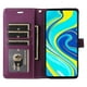 thumbnail image 2 of FOXDOCK Funda tipo Cartera para Xiaomi Redmi Note 9s – Cubierta de Cuero PU con Múltiples Ranuras, Bolsillo para Efectivo y Correa de Muñeca, 2 of 6