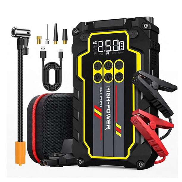 Arrancador de batería NAISIANG 4000A 12V con compresor de aire para motor de gasolina de 7.0 L