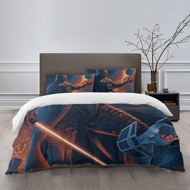 Star Wars Bedding Sets Bed Cartoon Duvet Cover Lightweight 3 Piece Bet Sets for Kids Boys Girls