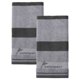 thumbnail image 1 of REGALWOVEN Toalla de Mano de Algodón con Rayas de Espiga de Trigo 13 x 29 Pulgadas, Toalla de Baño Suave y Absorbente para Decoración del Hogar, Hotel, Spa Gris 2pk, 1 of 7