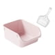 thumbnail image 4 of Bandeja De Arena Para Gatos Abierta Antisalpicaduras Bandeja De Arena Antiadherente Portátil Rosa, 4 of 5
