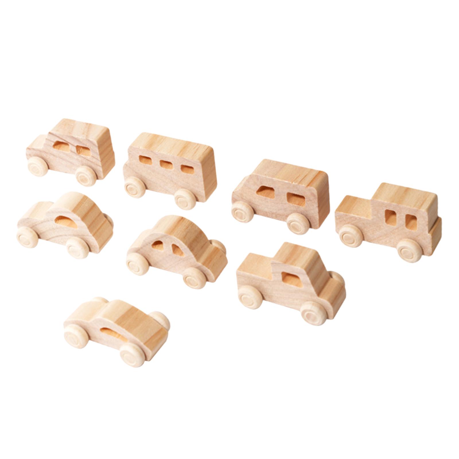 Magideal - 8 Mini Rompecabezas De Madera Pintados A Mano Para Apilar, Juguete Para Fomentar La Imaginación Y La Creatividad, Juego De Equilibrio Para Niños Y Niñ