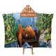 thumbnail image 1 of Grizzy y los Lemmings Manta Capa con Capucha Anti-Bolitas, Manta de Lana Ártica Suave, Manta Portátil de Felpa Ligera y Lujosa, Poncho para Siesta en Casa y Oficina, 100*130cm, 1 of 6