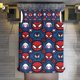 thumbnail image 1 of Spider-Man 3 Piece Sets Full/Queen Size - Reversible Microfiber Quilts with 2 Shams Soft Lightweight Bedspread Coverlet Comforter for All Season Bed Sheets, 1 of 5