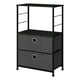 thumbnail image 1 of Comoda de 2 Cajones Metalica Negra MDF, 1 of 3