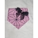 thumbnail image 1 of Bandana mascota rosa con lazo negro talla S, 1 of 2