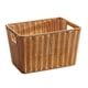 thumbnail image 4 of Cesta de almacenamiento decorativa, cesta tejida, cesta organizadora de artículos diversos, cesta de pan para oficina, cocina, encimera, hogar, baño, 32cmx24cmx20cm, 4 of 5
