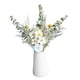 thumbnail image 5 of Ramo De Flores Secas, Ramo De Hojas De Eucalipto, Decoración De Mesa Para Fiesta En Casa, Regalo DIY, Violetas Blancas, 5 of 5