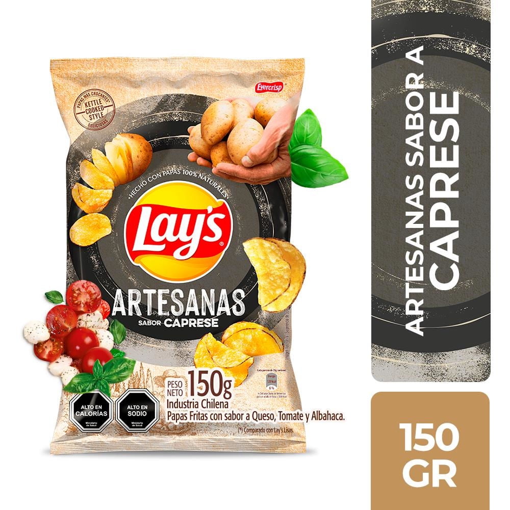 Papas Fritas Artesanas Caprese 150 g Lay's
