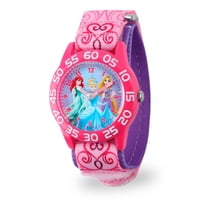 Reloj Disney Princesas Infantil 32 Mm Correa De Nylon Rosa