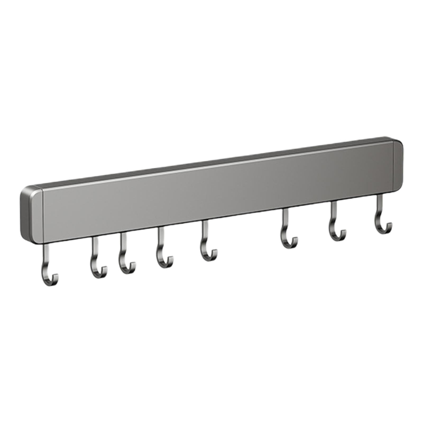 Bothyi - Estante De Aluminio Para Utensilios De Cocina, Colgador De Utensilios De Cocina Para Dormitorio, Hotel, Baño, 8 Ganchos