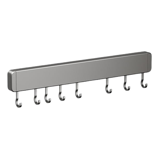 Estante De Aluminio Para Utensilios De Cocina, Colgador De Utensilios De Cocina Para Dormitorio, Hotel, Baño, 8 Ganchos