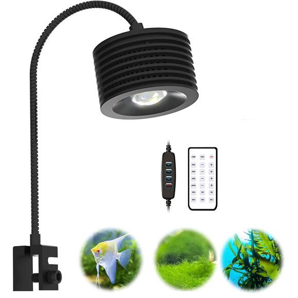 Luz de Acuario Lominie 16W con Control Remoto y Espectro Completo