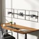thumbnail image 2 of Soporte de Pared Triple WALI Monitores 17 a 32 Pulgadas Negro, 2 of 3