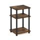 thumbnail image 5 of Mesa auxiliar Furinno Just Turn-Tube de 3 niveles, color ámbar pino/negro, 5 of 7