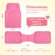 thumbnail image 2 of Alfombrillas para auto Carbella rosa, ajuste universal, set de 4 piezas, 2 of 7