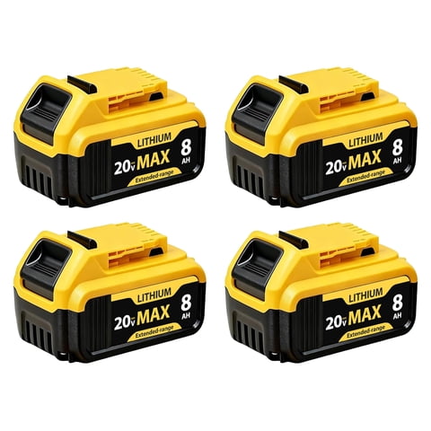 Batería De Repuesto Tovlvta De 20 V, Máx. 8000 Mah, Para Dewalt, 4 Paquetes