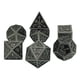 thumbnail image 1 of Set de 7 Dados Poliédricos Fiocias Negro, 1 of 5