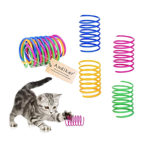 Juguete creativo Cat Spiral Spring Andiker, 12 unidades, para gatitos