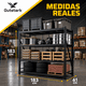 thumbnail image 5 of Estante Metalico Anaquel 3600 kg 4 Niveles Ajustable 183x183x61 cm Rack Acero Industrial, 5 of 6