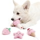 thumbnail image 5 of Juego de juguetes para perros pequeños BMLTAQ, paquete de 4, juguetes rosados que chirrían, 5 of 7