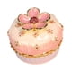 thumbnail image 5 of Joyero esmaltado con bisagras, caja para guardar baratijas, joyero con forma de pastel para manualidades, decoración del hogar, escritorio, interior y rosa, 5 of 5