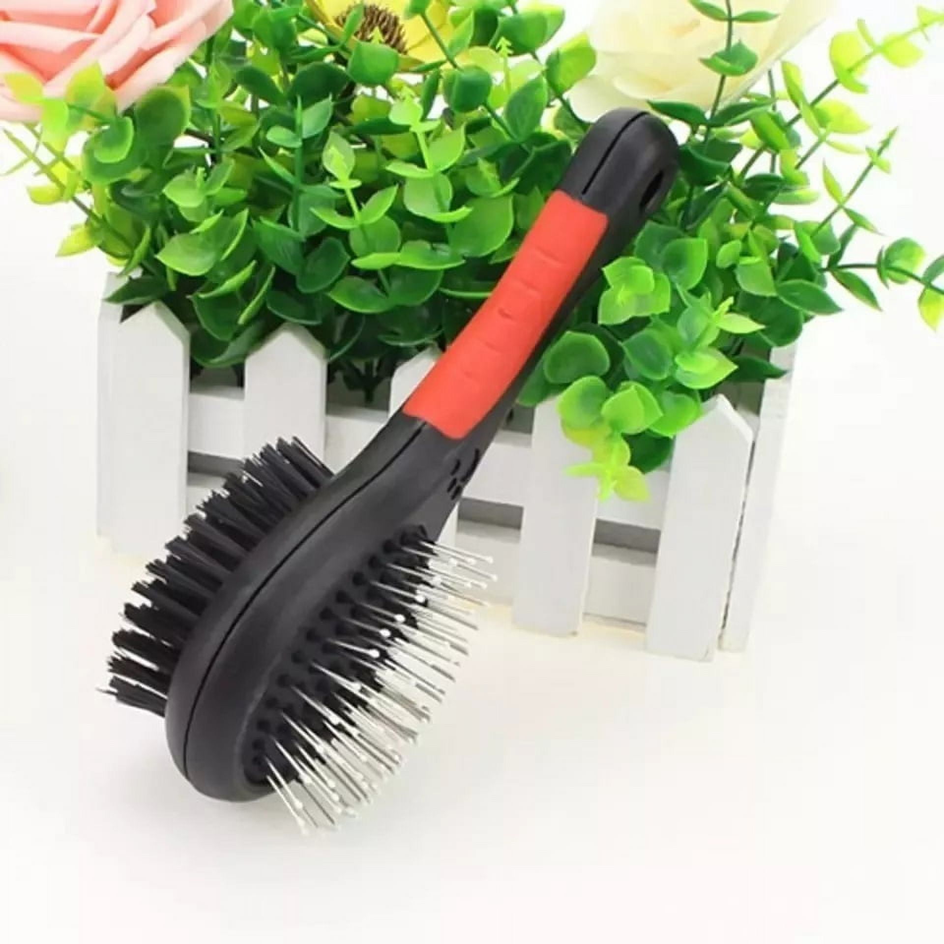 Defensor - Cepillo Peine Doble Cara Para Tus Mascotas Rojo