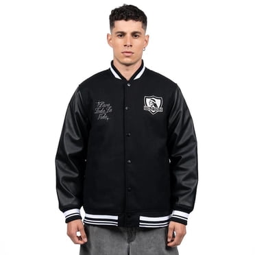 Chaqueta Hombre Colo Colo Urbano Varsity Full Black